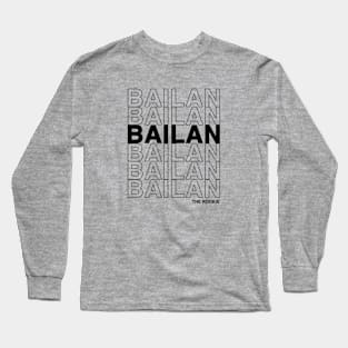 Bailan Ship From The Rookie (Black Text) Long Sleeve T-Shirt